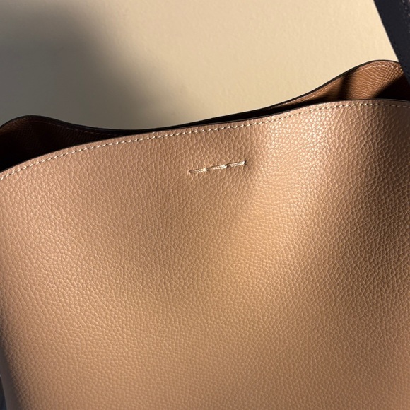 Coach Tan and Gray Leather Shoulder Bag - Picture 7 of 11